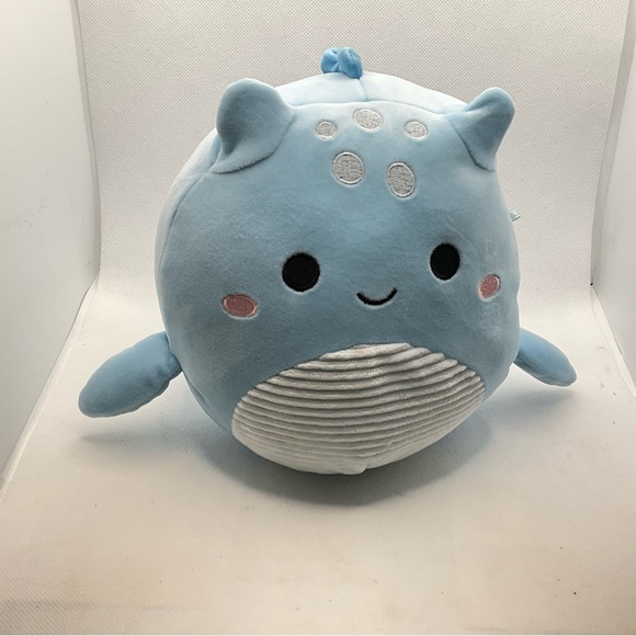 Squishmallows Lune Loch Ness Monster Stuffed Animal Plush Toy Blue Fish 8” 2023 - Picture 2 of 7